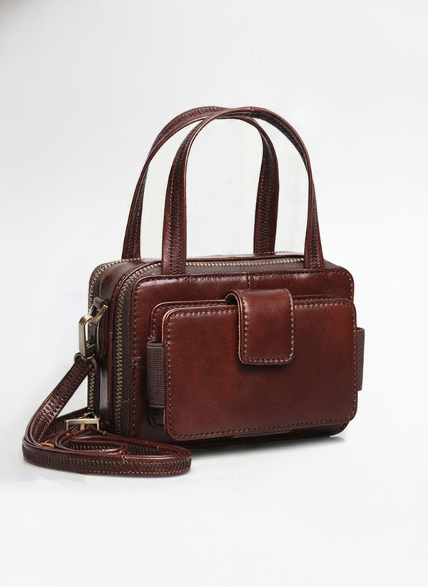 Leather Women's Bags New Trendy Mini All-match Messenger Bag