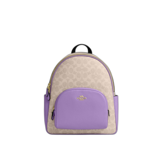 Coach Women's Court Backpack In Signature Canvas Im/Sand/Iris